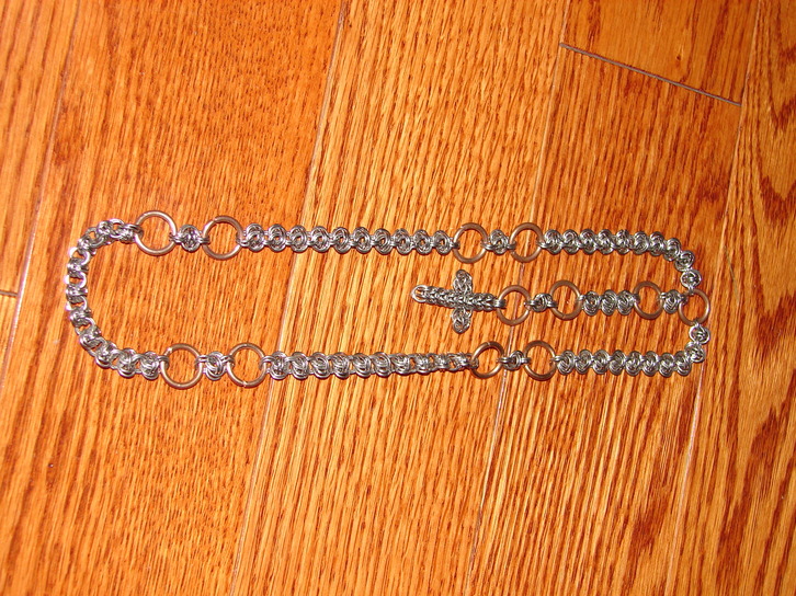 Rosary on wood, horizontal